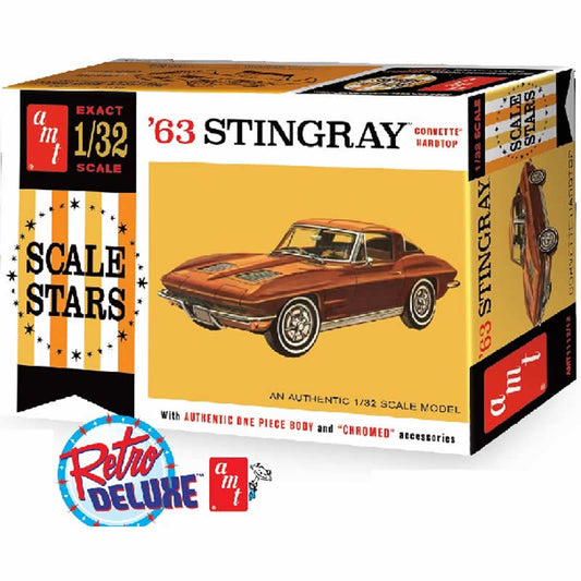 AMT111212 Chevrolet 1963 Stingray 1/32 Scale Plastic Model Kit AMT Main Image