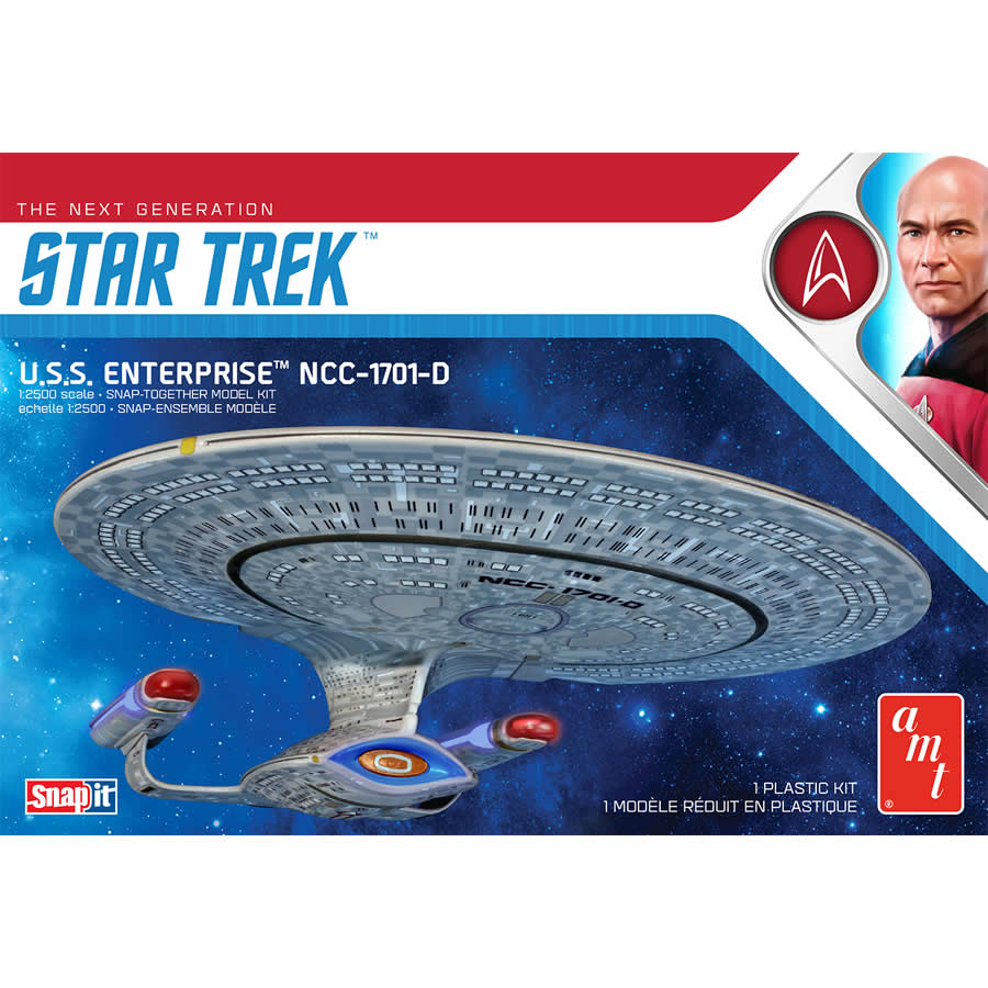 AMT1126 USS Enterprise NCC-1701D 1/2500 Scale Plastic Model Kit AMT Main Image