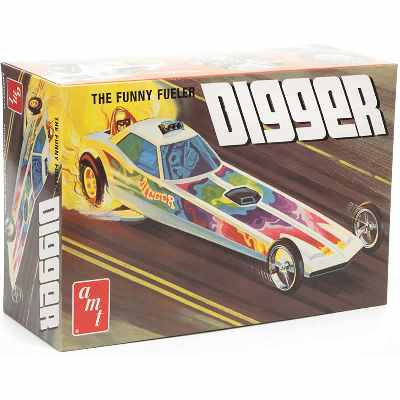 AMT115412 Digger Dragster 1/25 Scale Plastic Model Kit AMT Main Image