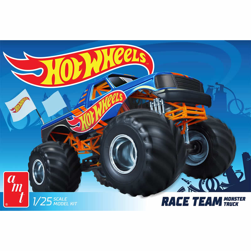 AMT125612 Hot Wheels Race Team Monster Truck 1/25 Scale Plastic Model Main Image