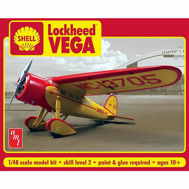 AMT95012 Shell Oil Lockheed Vega 1/48 Scale Plastic Model Kit AMT Main Image