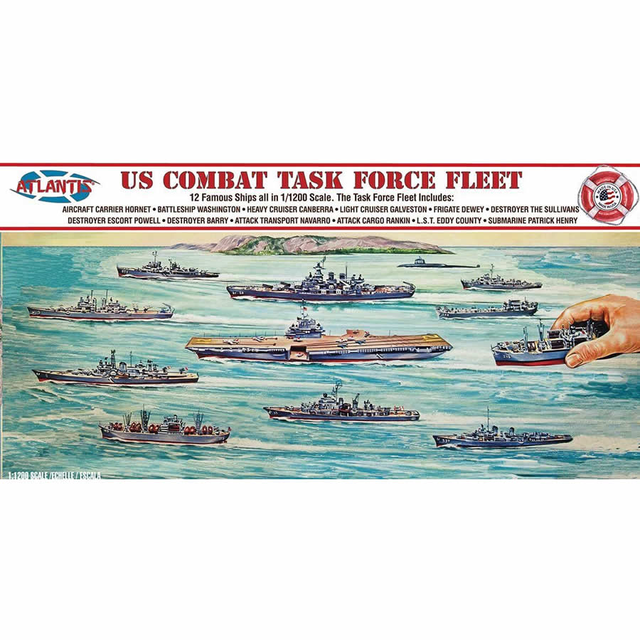 ATMR6300 US Command Task Force 1/1200 Scale Plastic Model Kit Atlantis Models