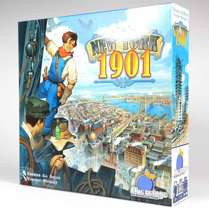 BOG02300 New York 1901 Board Game Orange Blue Main Image