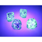 CHX27356 Oceanic Nebula Luminary Dice Gold Numbers D10 16mm Pack of 10 2nd Image