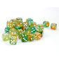CHX27955 Spring Nebula Luminary Dice White Pips D6 12mm (1/2in) Pack of 36 2nd Image