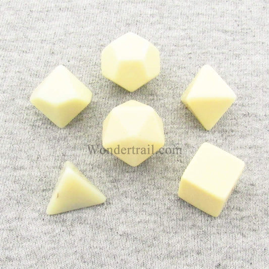 CHX29040 Ivory Blank Dice with No Pips 16mm (5/8in) Set of 6 Chessex Main Image