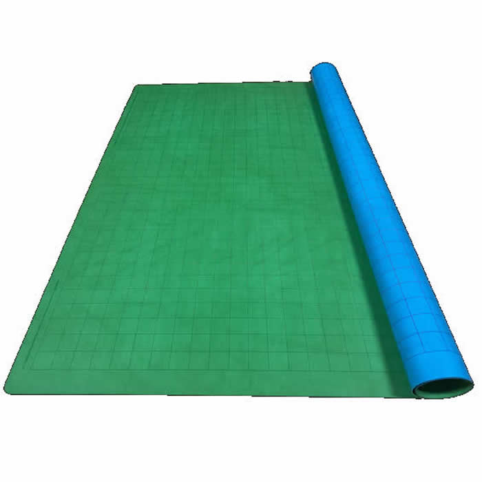 CHX96465 Reversible Battlemat Blue and Green with 1in Squares (23 1/2 x 26 inches) Chessex