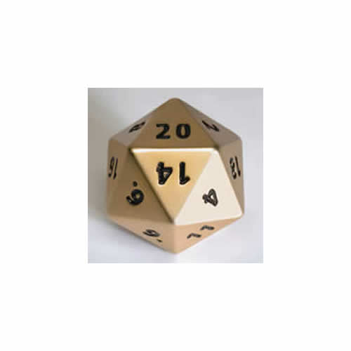 CYC02019 Copper Dwarven Metal 35mm D20 Dice Crystal Caste Main Image
