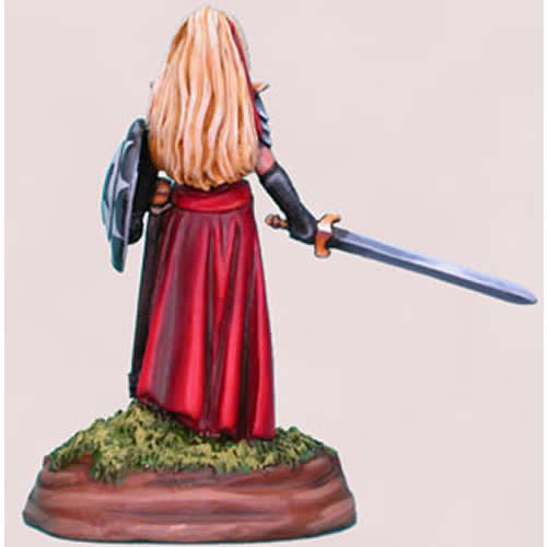 DSM1117 Chick In Chainmail No 4 Female Fighter Miniature 3rd Image