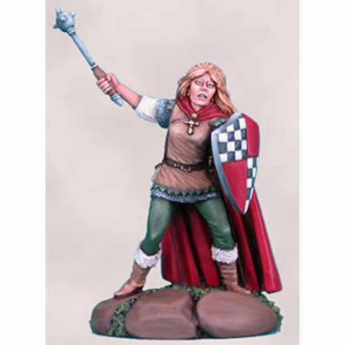 DSM1142 Female Cleric with Mace Avalyne The Life Giver Miniature Main Image