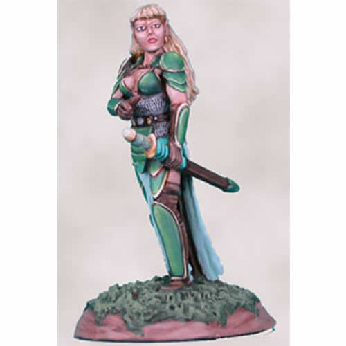 DSM1146 Female Elven Fighter with Long Sword Miniature Main Image
