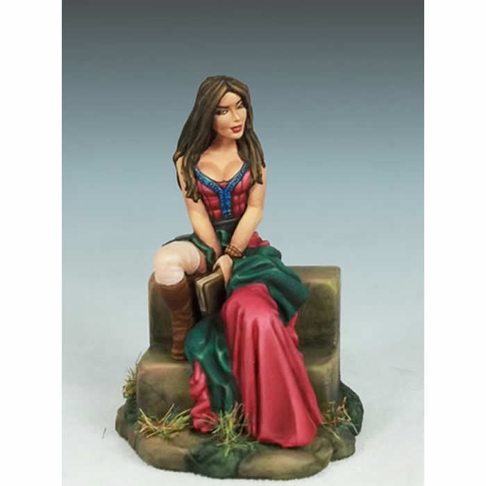 DSM1187 Female Mage On Stairs Miniature Elmore Masterworks 3rd Image