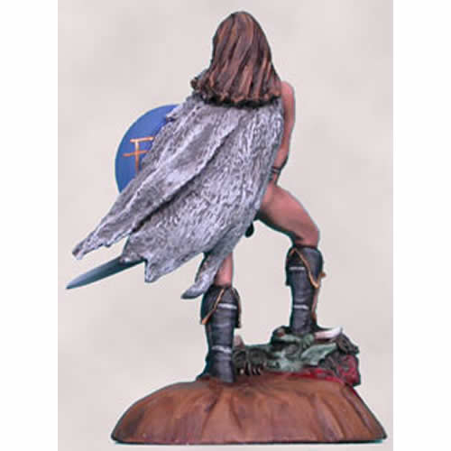 DSM3106 Dragon Blood Female Warrior with Sword Miniature 3rd Image