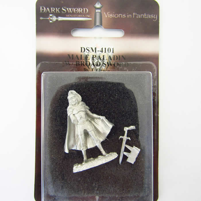 DSM4101 Male Paladin With Broad Sword Miniature Easley Masterworks 2nd Image