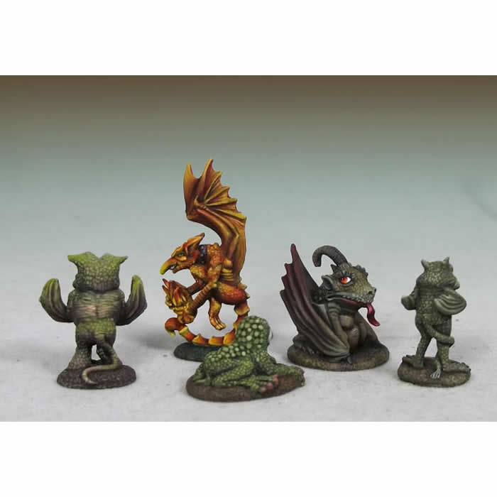 DSM4632 Devil Toad-Quasit-Wormwood-Fire Imp-Eye of the Swamp Miniature 3rd Image