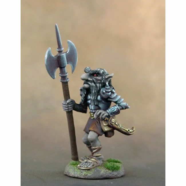 DSM4643 Dark Dwarf Warrior with Axe Miniature Diterlizzi Masterworks Main Image