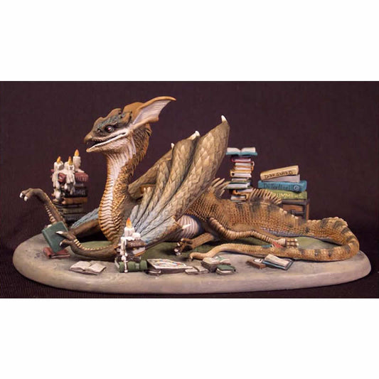 DSM4800 Book Wyrm Dragon Diorama Set Miniature Diterlizzi Masterworks Main Image