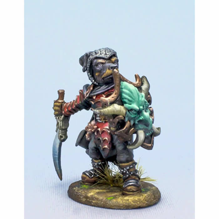 DSM8115 Rottweiler Warrior with Sword and Shield Miniature Critter Kingdoms 3rd Image
