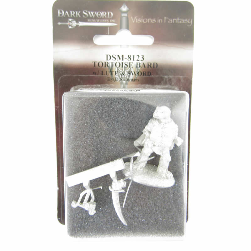 DSM8123 Tostoise Bard with Lyre and Sword Miniature Critter Kingdoms 2nd Image