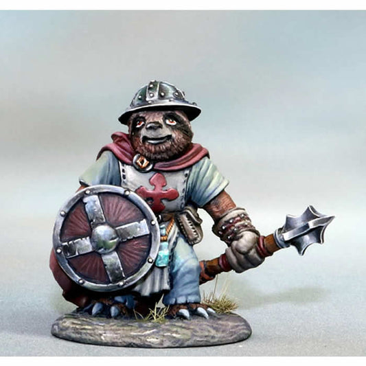 DSM8133 Sloth Cleric With Mace and Shield Miniature Critter Kingdoms Main Image