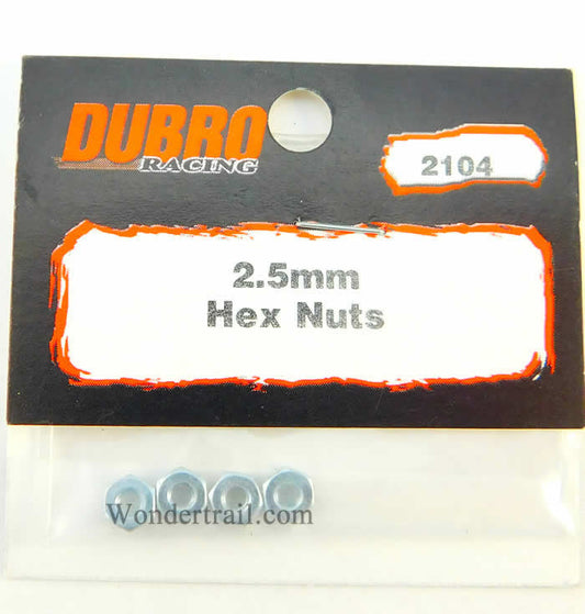 DUB2104 2.5mm Hex Nuts Du-Bro Main Image