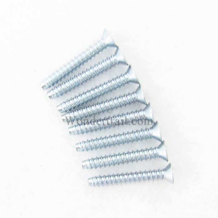 DUB2299 Flat Head Self Tapping Screws 3x20mm (8) Dubro Main Image