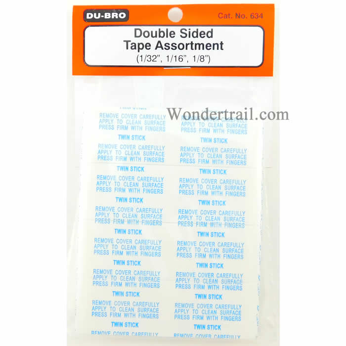 DUB634 Double Sided Tape Assortment Du-Bro Main Image