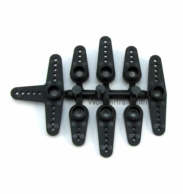 DUB673 Servo Arms Standard Fits Futaba Servos (Black) Du-Bro Main Image