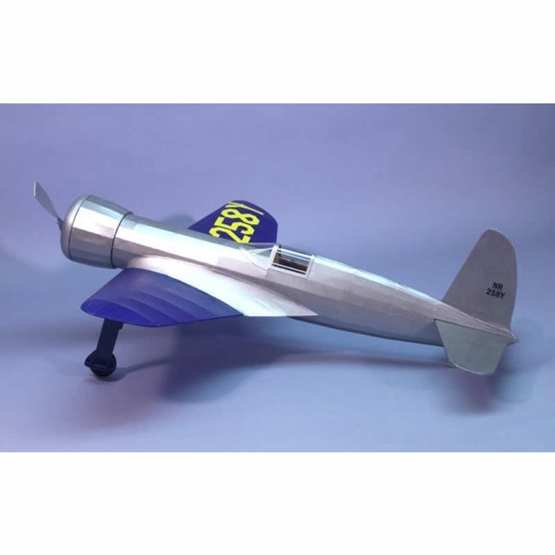 DUM0407 Hughes 1B Racer 24 Inch Balsa Free Flight Model Kit Dumas Main Image