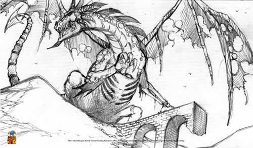 EGGGMT025 Undead Dragon Sketch Variant Playmat Nested Egg Main Image