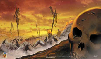 EGGGMT029 Fields of War and Famine Playmat Nested Egg Main Image
