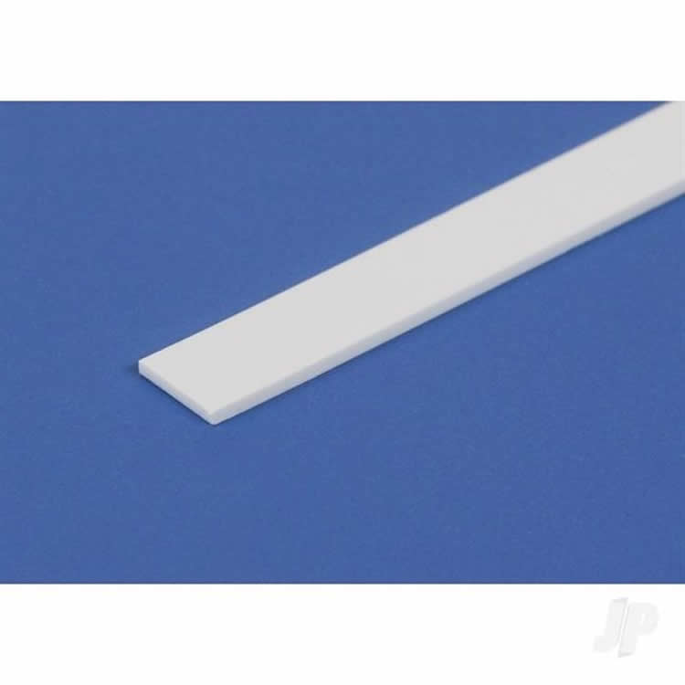 EVG1410 White Dimensional Strips .08 x .208 x 14in (6) Styrene Strips Evergreen 2nd Image