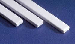 EVG145 White Dimensional Strips .040in x .100in x 14in (10) Evergreen Main Image