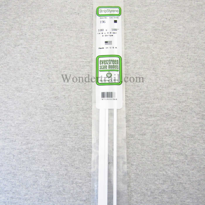 EVG196 Dimensional Strip 3/16in X 3/16in x 14in (4) Main Image
