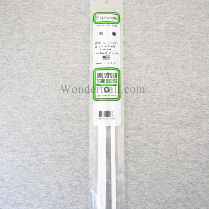 EVG199 Dimensional Strip 1/4in X 1/4in x 14in (4) Main Image
