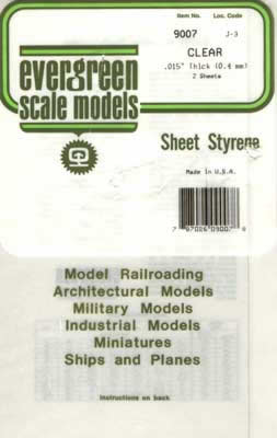 EVG9007 Styrene Sheets 6x12x.15 Clear by Evergreen Main Image