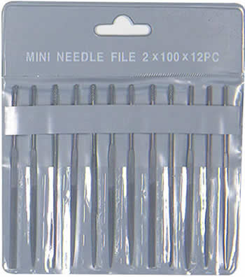 EXL55608 12pc Mini File Set Excel Hobby Tools Main Image