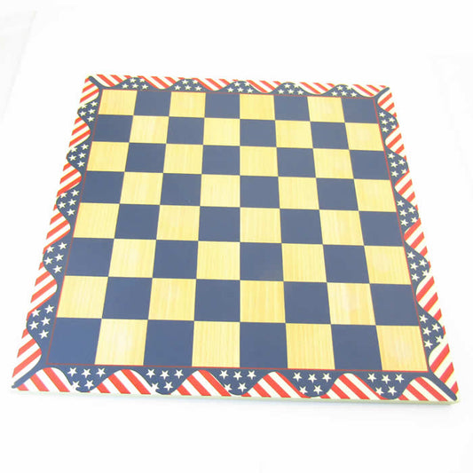FAM304B Wood Chess Board American Flag 16in Fame Main Image
