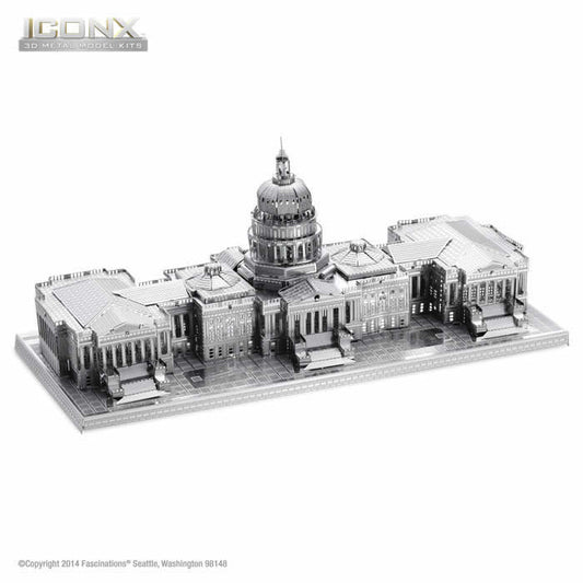 FASICX002 US Capitol 3D Metal Model Kit Iconic Series Fascinations Main Image