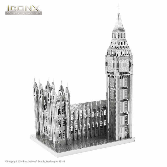 FASICX018 Big Ben 3D Metal Model Kit Iconic Series Fascinations Main Image