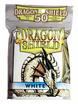FFGDSH29 White Dragon Shield 50 Count Standard Sleeves Main Image
