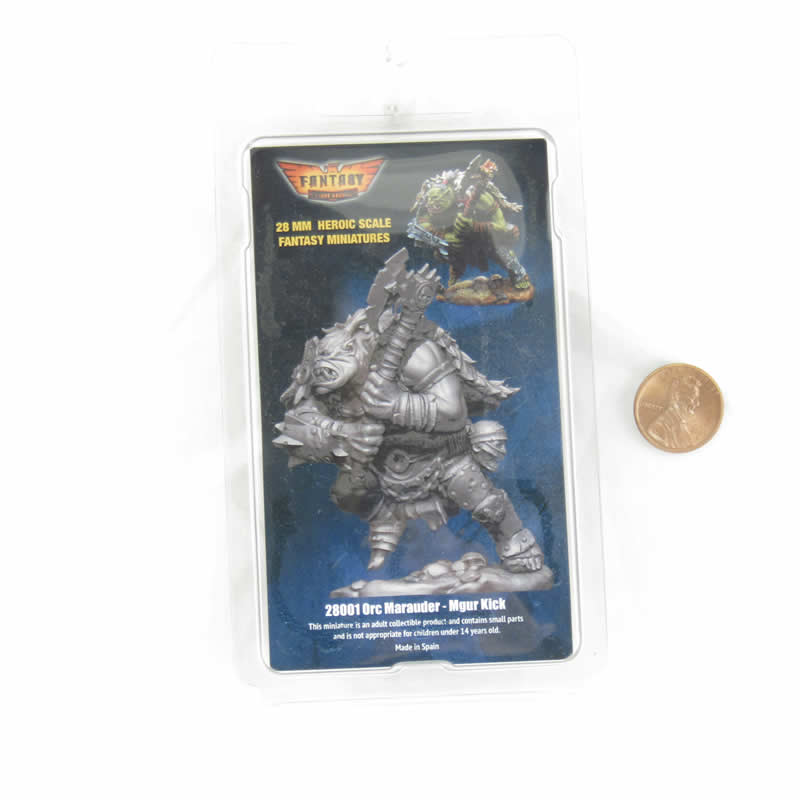 FLM28001 Orc Mgur Kick Figure Kit 28mm Heroic Scale Miniature Unpainted 3rd Image