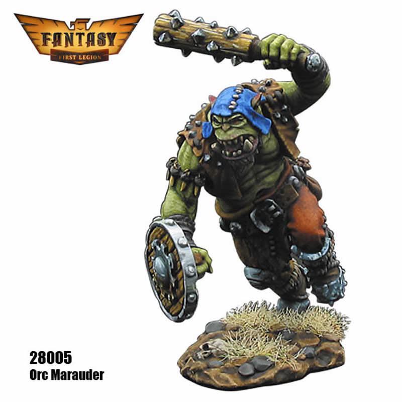 FLM28005 Orc Marauder Figure Kit 28mm Heroic Scale Miniature Unpainted 5th Image