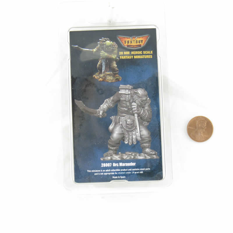 FLM28007 Orc Mercenary Figure Kit 28mm Heroic Scale Miniature Unpainted 3rd Image