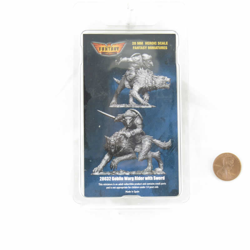 FLM28032 Goblin Warrior on Warg No. 3 Figure Kit 28mm Heroic Scale Miniature Unpainted 3rd Image
