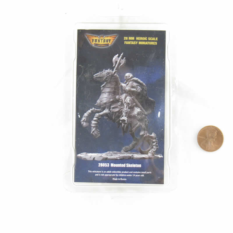 FLM28053 Mounted Skeleton Figure Kit 28mm Heroic Scale Miniature Unpainted 3rd Image