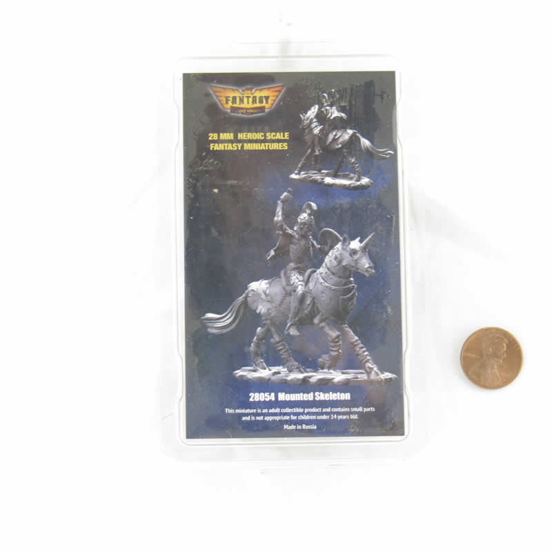 FLM28054 Mounted Skeleton Figure Kit 28mm Heroic Scale Miniature Unpainted 3rd Image