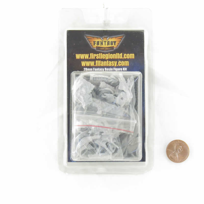 FLM28056 Mounted Skeleton Warrior Figure Kit 28mm Heroic Scale Miniature Unpainted 2nd Image