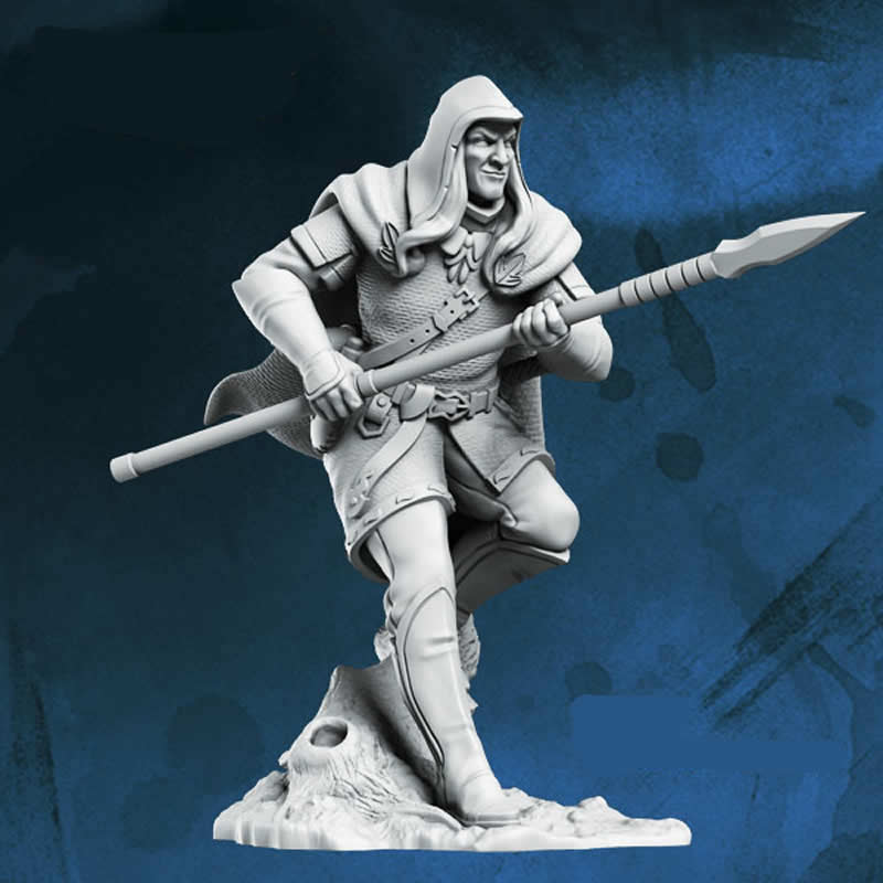 FLM28067 Liammeris Elf Ranger Figure Kit 28mm Heroic Scale Miniature Unpainted Main Image