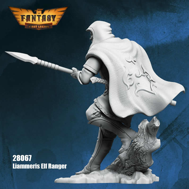 FLM28067 Liammeris Elf Ranger Figure Kit 28mm Heroic Scale Miniature Unpainted 4th Image